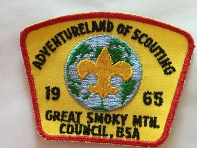1965 Great Smoky Mountain Council Adventureland of Scouting patch