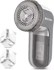 Fabric Shaver and Lint Remover, Sweater Defuzzer with 2-Speeds, 2 Replaceable St