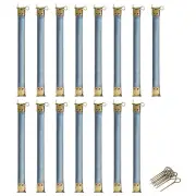 Metal Internal Flex Frames, 15Pcs 180mm Hinges Spring Clip Hook (Bronze)