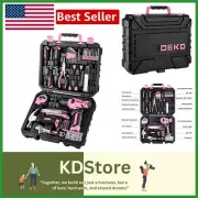 Stylish 126 Piece Pink Tool Set with Cordless Drill - Essential for Every Woman