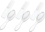 Abaodam Baby Hair Brush Comb Newborn Hair Comb Set 3 Pack Scalp Brush Gentle for Toddlers