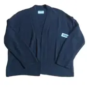 Old Navy NWT dark grey open drape front cardigan sweater medium