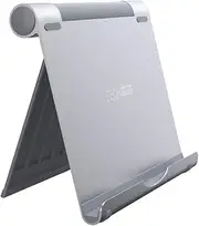 TechMatte Large iPad Stand Adjustable Foldable Aluminum Stand for iPad, iPad Pro 12.9, iPad Pro 11, iPad Air, iPad Mini, iPhone 11 Pro Max XS XR, E-Readers
