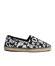graphic-print denim espadrilles 44,45,40,41,42,43 Black