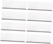 HEALSOPTHY 8Pcs Magnetic Shelf Dividers Shape Plastic Organization Baffle for Neat Shelves for Book Dividers and Commodity Separation Magnetic Height