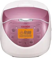 (CR-0631F) CUCKOO 6-Cup Electric Heating Smart Rice Cooker, 8 Menu Options, Slow Cook, Non-Stick Inner Pot, Reheat, Keep Warm Pink