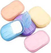 Juroicessry 500 Sheets Colorful Disposable Soap Paper 5 Boxes Hand Cleaner Fragrance Mini Color Soap Paper for school Indoor, Outdoor, Travel, Camping Hiking，Paper Soap，Travel Soap,Foot and Hand Care