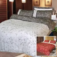 在飛比找momo購物網優惠-【FITNESS】精梳棉單人床包+枕套二件組- 夕川織影(紅