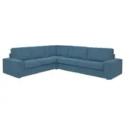KIVIK corner sofa, 5-seat, Tallmyra blue