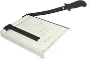 A4 Photos Paper Cutter Heavy Duty Manual Paper Trimmer Guillotine with Safety Blade Lock Steel Guillotine Paper Slicer Cutter for Office Home Factory