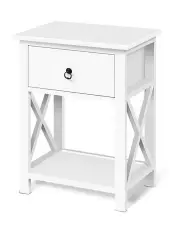 Artiss 2x Bedside Tables with Drawers White