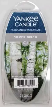 1 YANKEE CANDLE SILVER BIRCH FRAGRANCED WAX MELTS 6-PACK 2.6 OZ