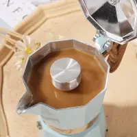 在飛比找淘寶網優惠-防撲蓋鋁製摩卡壺咖啡壺防濺器304不鏽鋼摩卡壺專用防噴帽加壓