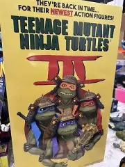 TMNT Movie 3 Neca Reelz Toys 4 Pack Ninja Turtles SDCC Comic Con Exclusive