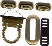DECOMELODY 4PCS Durable Bronze Alloy Mortise Locks for Suitcases and Accessories Lightweight Die Casting Design Easy Installation for DIY Enthusiasts Fashionable Replacement Lock