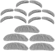 Cosplay Fake Beard Set 5 Pcs Self-adhesive Mustaches Eyebrows for Halloween Party Events