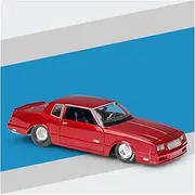 Scale Finished Model Car 1:24 for Chevrolet Monte Carlo SS 1986 Simulation Alloy Sports Car Model Collection Souvenir Display Miniature Replica Car