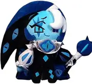 Cookie Run Shadow Plush Doll, Milk Cookie Plush Doll 25cm/9.8inch Handmade PVC Cartoon Manga Game Character Model Decoration Craft Gift