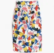 J.Crew Pintucked Midi Skirt in Morning Floral size 4