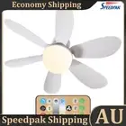 Ceiling Fan LED Light E27 Base 30W Socket Fan Light Remote Control (White) AU