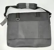 BUFFALO by DAVID BITTON Black Vinyl Laptop Tote Bag Messenger NWT 16” x 12.5”