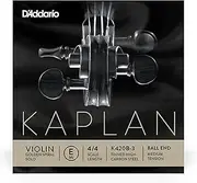 D'Addario Kaplan Golden Spiral Solo Violin String - Single E String - K420B-3 - Violin Strings - 4/4 Scale, Medium Tension, Ball End