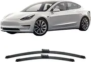 2PCS Front Wiper Blades Compatible With Tesla Model 3 2017 2018 2019 2020 2021 2022 2023 - Windscreen Cleaning Accessories