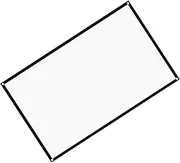 FELTECHELECTR 60 Lightweight Outdoor Indoor Movie Screen with Hooks for Easy Installation for Camping Home Theater and Recreational Events