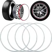 Wheel protector, car tire protection ring, aluminum alloy protective decorative ring, no need to remove the tire when installing, anti-scratch and anti-friction, suitable for all kinds of
