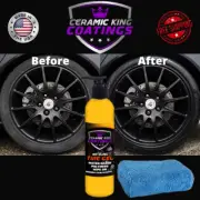 Ceramic King Tire Gel Dressing High Gloss, No Sling Tire Shine Rubber Plastic