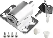 Keyed Window Lock, Locking System for Sliding Doors | Child Safety Mechanism for Aluminium - Sliding Guard with Safety Plugs for Home