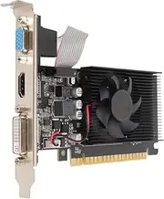 GT610 Computer Graphics Card, 2GB DDR3 64bit PCI Express X16 Gaming Graphics Card with DVI, VGA, HDMI Interface for Computer Desktop