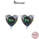 Bamoer 925 純銀耳釘復古心形設計珠寶禮物女士