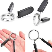 2 PCS 25mm Barbell Spring Collars Clips Clamps Standard Dumbbell Weight Bar Locks