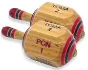Toma Todo Mexican Game 3 Inch (2-Pack) - Pirinola Mexicana Spinning Top Game
