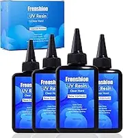 Upgrade Formula Crystal Clear UV Resin Kit - Solar Cure Sunlight Activated Hard Resin for Jewelry Making, Casting & Coating
