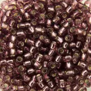 11/0 TOHO ROUND Silver Lined Medium Amethyst Seed Bead (8g)