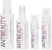 Fragile Calming Bundle 415mL - Complete Gender-Neutral Skincare Set - 4 Products for Sensitive, Hormonal Acne, Rosacea & Ageing Skin - Soothing, Nourishing, and Restoring