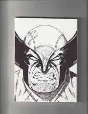 Wolverine Original Art Canvas Sketch 6x8 (1 of 1) Marvel