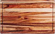 Orana Butcher's Block 50x30cm - Premium Camphor Laurel Cutting Board with Juice Groove, Anti-Bacterial, Made in Australia – Heavy Duty, Reversible, with Hand Grips (ButchersBlock, L)
