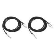 2Pcs USB C Aux Cable Type C Male to 3.5mm Male Jack Adapter 1M/3.3Ft Gray