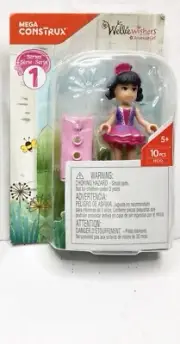 MEGA CONSTRUX AMERICAN GIRL DOLL WELLIEWISHERS EMERSON MINI FIGURE, PINK NEW