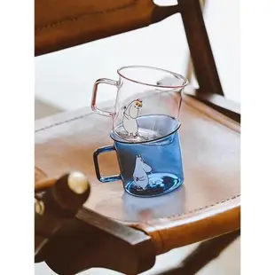 芬蘭muurla原畫系列姆明耐熱玻璃馬克杯高顏值moomin純色可愛水杯