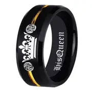 Tungsten Queen Wedding Ring for Women