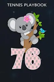 [76 year old Tennis Playbook] Tennis Playbook :Koala Bear 76th Birthday Girl 76 Year Old Birthday Koalas Bday: Gifts for Her:Blank Tennis court Diagrams | Tennis Coaching Playbook ... Tennis Game Tactics | Tennis field diagra