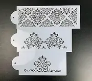 Cake Spray Film Flower Shape Lace Cake Decorating Lace Baking Tools Sugar Powder Sieve Fondant Cake Baking Decoration Tool Airbrush Painting (Style2)