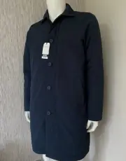 ABERCROMBIE & FITCH ULTRA COLLECTION QUILTED TECH JACKET NAVY BLUE SIZE L BNWT