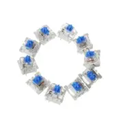 10 pcs Blue Switches for Keyswitch Mechanical Keyboard Shaft for Key Tester 3Pin