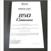 Parts List Norton Commando 850 MK2 MK2A 06-5988 up to 1974 UK MADE