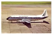 AIR RHODESIA Vickers Viscount 782 Postcard